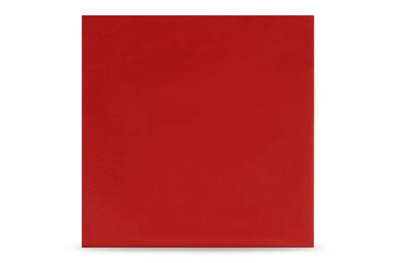 Funny Tafelserviette Rot 3-lagig 40x40cm 1/4-Falz 1000 Stück/Karton