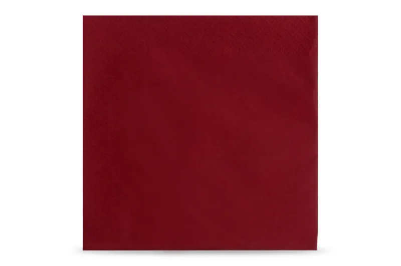 Funny Tafelserviette Bordeaux 3-lagig 40x40 cm 1/4-Falz 1000 Stück/Karton
