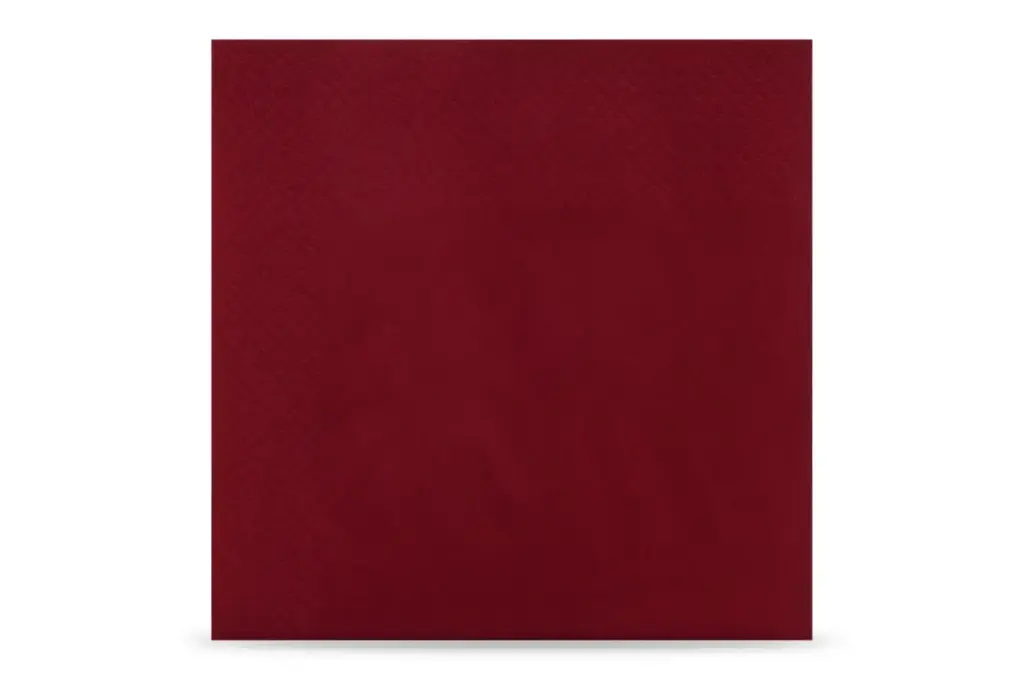 Servietten Bordeaux 3-lagig 33x33 cm 1/4-Falz 1000 Stück/Karton