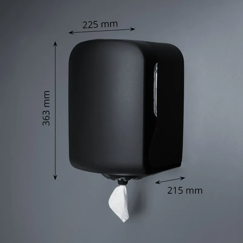 Midi innenabrollung Spender, schwarz matt