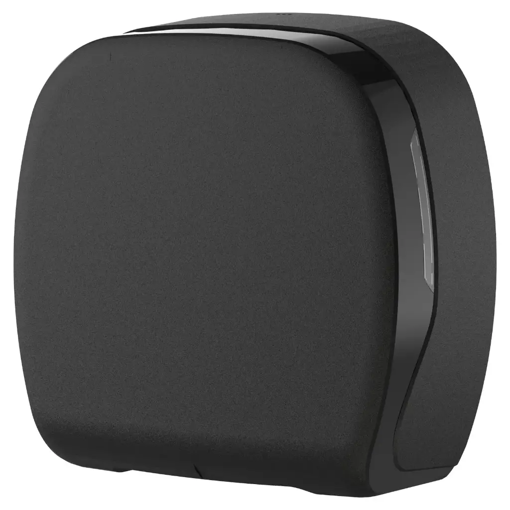 Mini Jumbo Toilettenpapierspender, schwarz matt, für Rollen bis Ø 25 cm