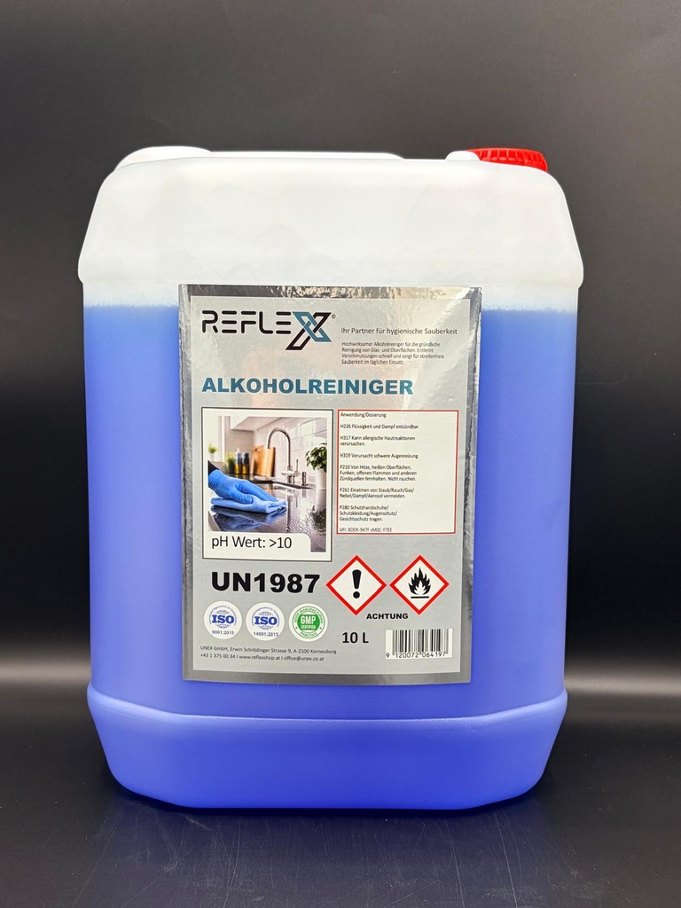 Alkoholreiniger Zitronenduft blau 10 Liter