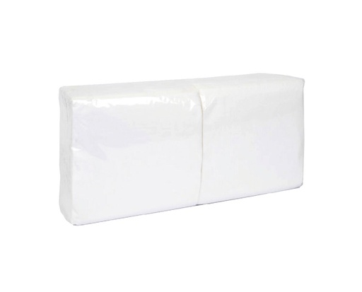 [060329] Servietten 33 x 33 cm 1-lagig 1/4-Falz Weiß 3000 Stück/Karton