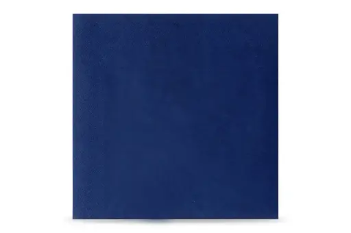 [AG124] Funny Tafelserviette Dunkelblau 3-lagig 40x40 cm 1/4-Falz 1000 Stück/Karton