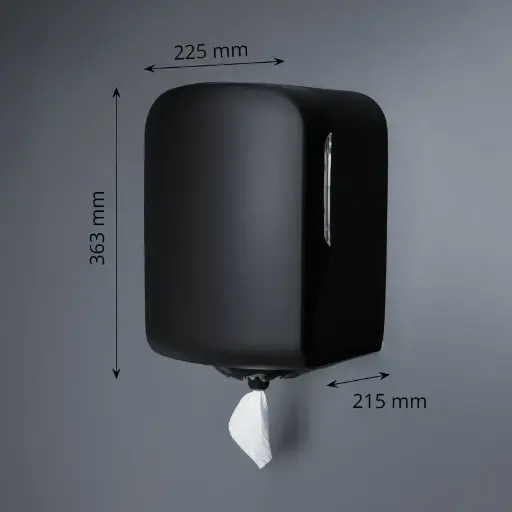 [ST88549] Midi innenabrollung Spender, schwarz matt