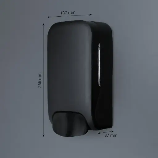 [ST88562]  Seifenspender, 1.000 ml, schwarz matt, nachfüllbar