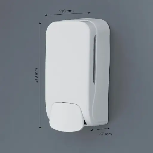 [st88528] Schaumseifenspender manuell, 500 ml, Weiß matt