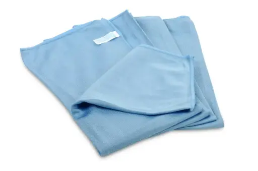 [ST949] Mikrofaser Universal-Glaspolier & Bodentuch, blau, EXTRA, 50 x 60 cm, 20 stück