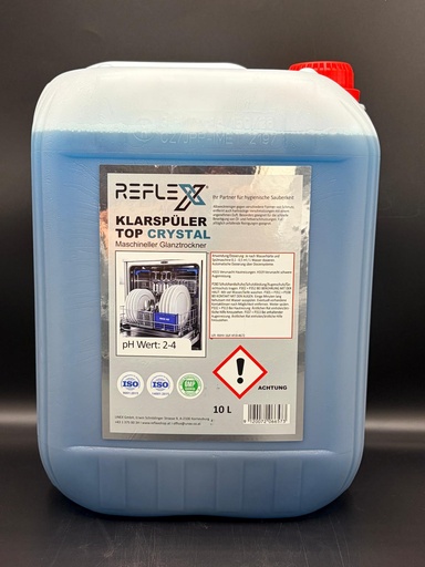 [TC010] TOP CRYSTAL Klarspüler/Glanztrockner  10 Liter