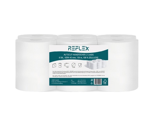 [UNEX11714] Handtuchpapier 2 lagig, 120 lfm, 6x1